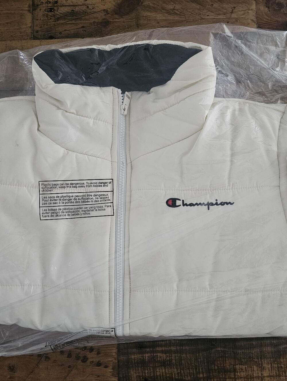Champion Women's Ivory Puffer Jacket